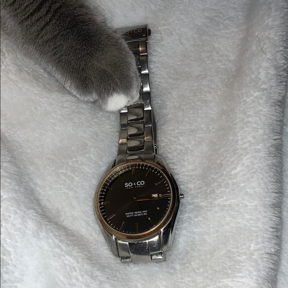SO & CO New York Water Resistant Men’s Watch - Picture 2 of 9